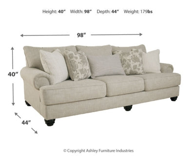 Ashley Furniture Asanti Sofa with plush fabric and elegant design, shown in a modern living room setting.
