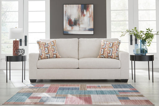 Ashley Furniture Aviemore sofa with plush cushions and fabric upholstery, shown in a cozy living room setting.