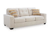 Ashley Furniture Larimer Living Room Set, angled view showing sofa, loveseat, and matching coffee table in a stylish living space.