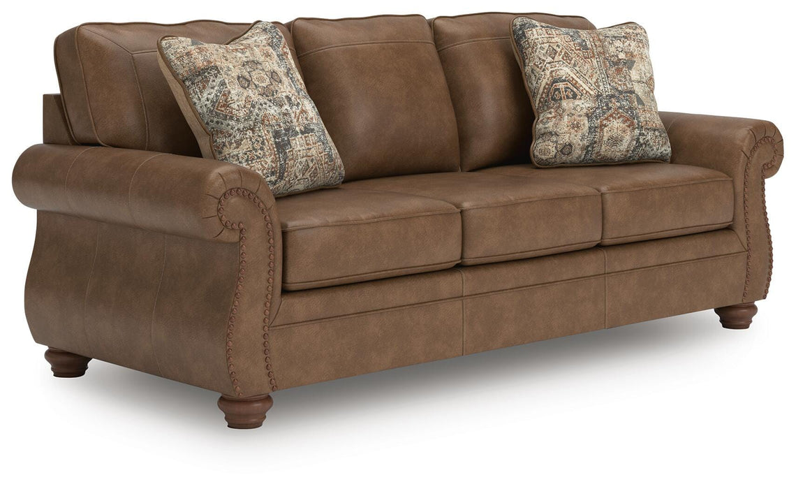 Ashley Furniture Chasemore sofa in a stylish angled view, showcasing plush cushions and elegant fabric upholstery.