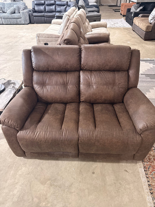Chocolate Reclining Loveseat