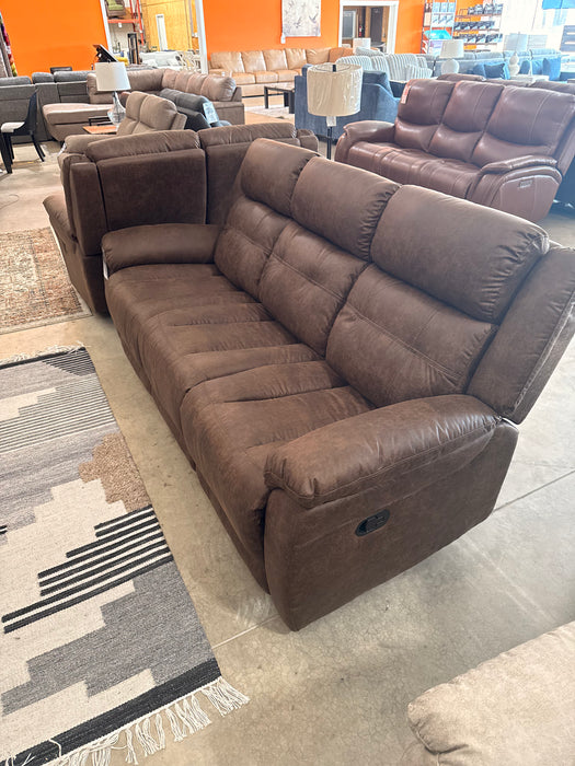 Chocolate Reclining Sofa