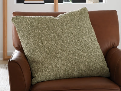Set of four Ashley Furniture Macsen pillows featuring textured fabric in neutral tones, perfect for home decor.