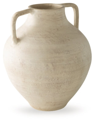 Ashley Furniture Justy Vase, decorative ceramic vase with a sleek design, suitable for modern home decor.