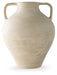 Ashley Furniture Justy Vase, sleek ceramic vase with a modern design, in a neutral color, perfect for contemporary home decor.