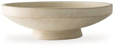 Ashley Furniture Justy Bowl, stylish ceramic bowl with a modern design, perfect for dining or decorative use.