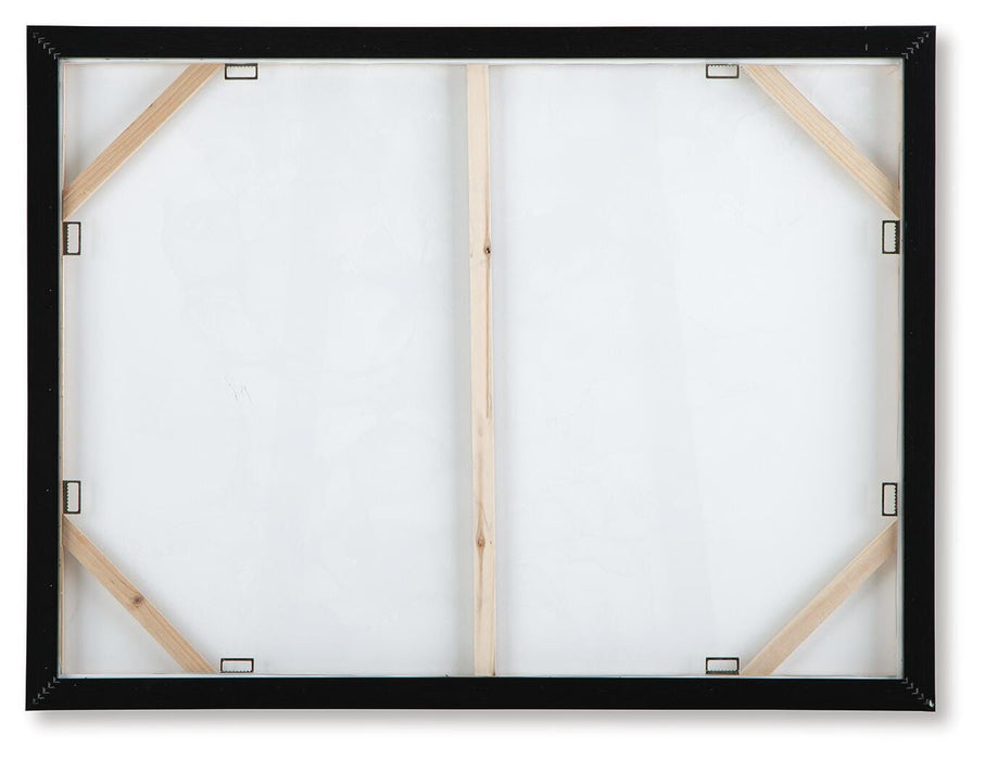 Ashley Furniture Jordsboro Wall Art featuring abstract design in neutral tones, suitable for modern home decor.