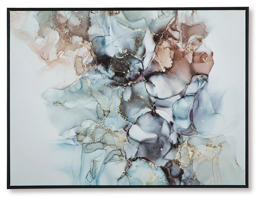 Ashley Furniture Jordsboro wall art featuring a modern, abstract design with vibrant colors, perfect for contemporary home decor.