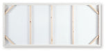Ashley Furniture Edendale Wall Art featuring a modern abstract design in neutral tones for stylish home decor.