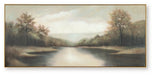 Ashley Furniture Edendale Wall Art featuring a modern abstract design in neutral tones for stylish home decor.