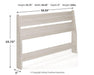 Ashley Furniture Socalle Panel Bed with a modern design, featuring a wooden headboard and sturdy frame in a natural wood finish.