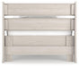 Ashley Furniture Socalle Panel Bed with a wood finish, featuring a classic headboard and sturdy frame for a stylish bedroom.
