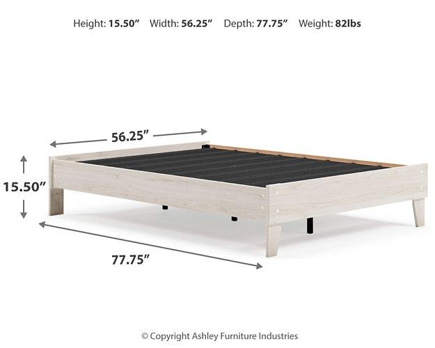 Ashley Furniture Socalle Panel Bed in modern wooden design with clean lines and a neutral finish.