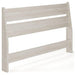 Ashley Furniture Socalle Panel Bed with a modern wood finish, showcasing the headboard and sturdy frame design.