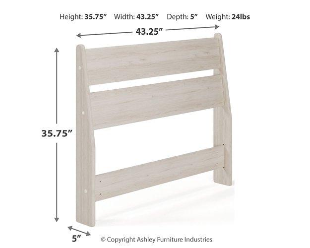 Ashley Furniture Socalle Panel Bed with a sleek wooden frame and modern design, shown in a neutral bedroom setting.