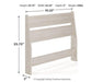 Ashley Furniture Socalle Panel Bed with a sleek wooden frame and modern design, shown in a neutral bedroom setting.