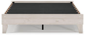 Ashley Furniture Socalle Panel Bed with a sleek wooden frame and clean design, shown in a well-lit bedroom setting.