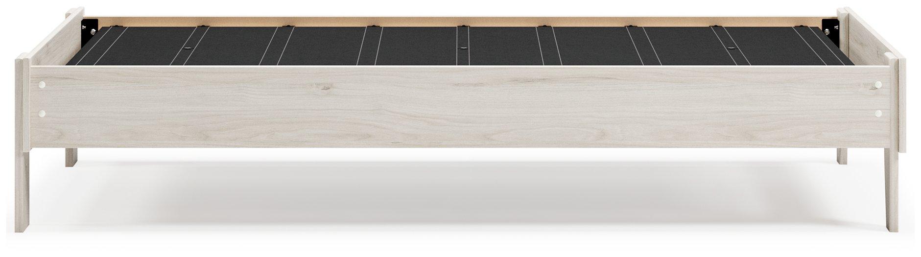 Ashley Furniture Socalle Panel Bed with a wooden frame and panel design, showcasing a modern bedroom furniture piece.