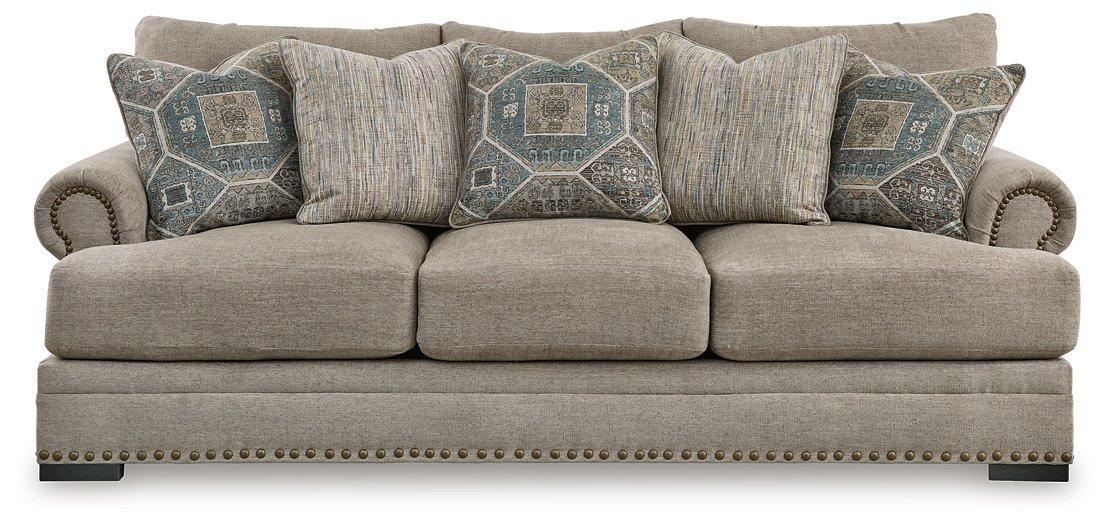 Ashley Furniture Galemore sofa with plush fabric, modern design, and supportive cushions shown in a stylish living room setting.