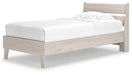 Ashley Furniture Socalle Panel Bed in dark wood finish, showcasing a modern bed frame with clean lines and a sturdy headboard.