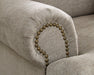 Ashley Furniture Galemore sofa featuring plush cushions, neutral fabric, and a modern design for stylish living room decor.