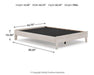 Ashley Furniture Socalle Panel Bed with a sleek wooden frame and headboard, showcasing a modern bedroom design.