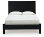 Ashley Furniture Danziar Bed headboard with dark wood finish, showcasing a stylish and sturdy bedroom furniture piece.