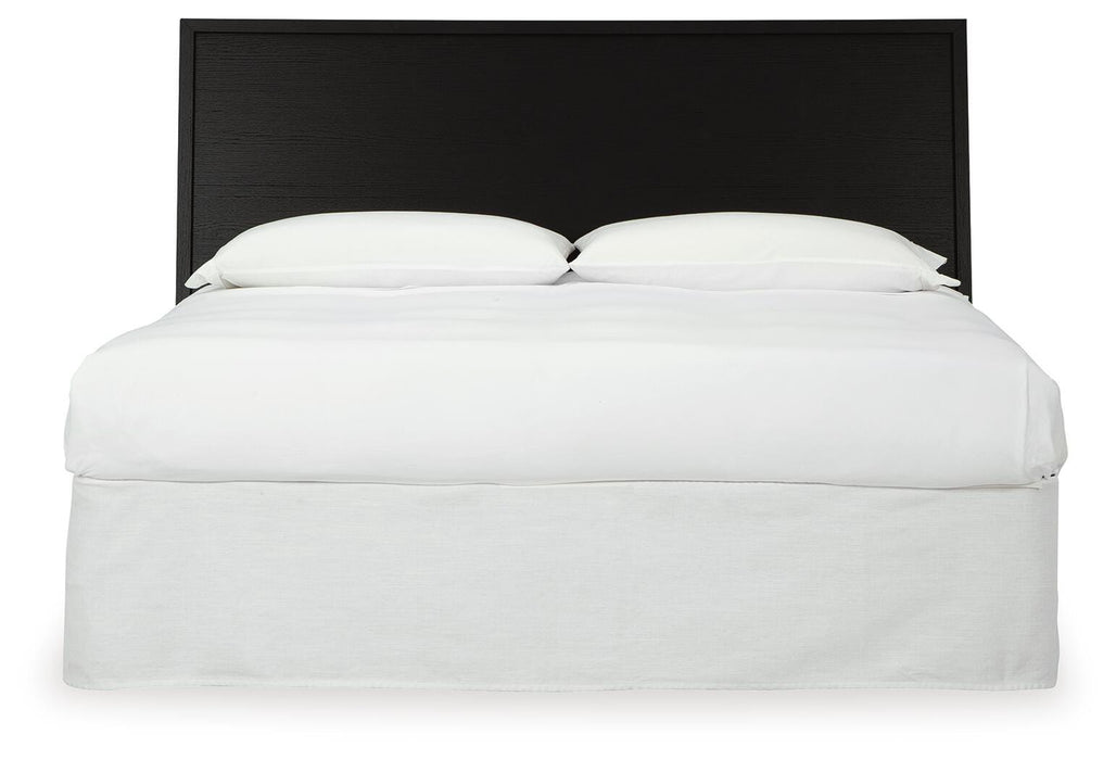 Ashley Furniture Danziar Bed with a stylish headboard in a sleek design, shown from a front view in the image.