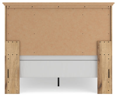 Ashley Furniture Makidern Bed with a stylish headboard and dark wood finish, showcasing the elegant design and craftsmanship.