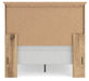 Ashley Furniture Makidern Bed with a dark wood finish, showcasing a sturdy frame and elegant headboard design.