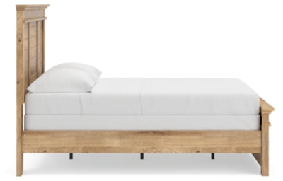 Ashley Furniture Makidern Bed with side view, showcasing the elegant frame and design details of this stylish bedroom bed.