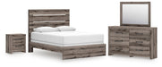 Graystorm bedroom set by Ashley Furniture featuring a modern bed frame, matching nightstands, and coordinated bedroom furniture.