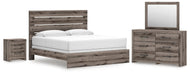 Graystorm bedroom set by Ashley Furniture featuring a modern bed frame, matching nightstands, and coordinated bedroom furniture.