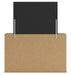Ashley Furniture Graystorm bedroom set with a bed, nightstands, and dresser in a modern gray finish, seen from the back view.