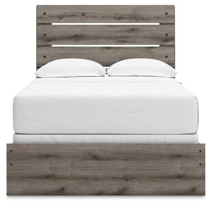 Gray Ashley Furniture Bedroom Set with headboard and matching furniture pieces in a modern design.