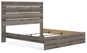 Graystorm bedroom set by Ashley Furniture featuring a bed, nightstands, and dresser in a modern gray finish.