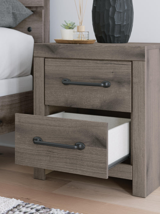 Graystorm bedroom set by Ashley Furniture featuring a modern bed frame, matching nightstands, and coordinated bedroom furniture.
