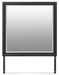 Ashley Furniture Lanolee bedroom mirror with a sleek, modern design, shown in a head-on view.