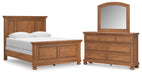 Ashley Furniture Feddinger bedroom set featuring a stylish bed frame, matching nightstands, and coordinated bedroom furniture.