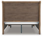 Ashley Furniture Feddinger bedroom set showing a stylish bed with a headboard and matching nightstands in a cozy bedroom.