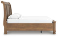 Ashley Furniture Feddinger bedroom set showing a modern bed frame with matching nightstands and dresser in a stylish bedroom setting.