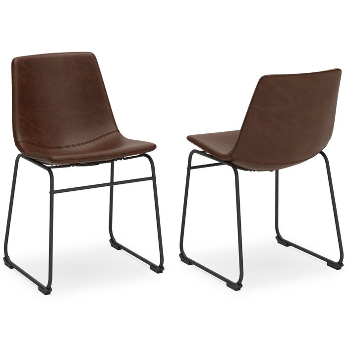 Ashley Furniture Centiar dining chair with upholstered seat and wooden legs, modern design for dining room decor.