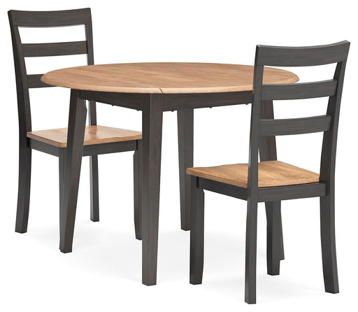 Ashley Furniture Gesthaven dining room set with a wooden table and matching chairs, elegant and functional for dining spaces.