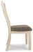 Ashley Furniture Bolanburg dining room set with a wooden table and matching chairs in a modern design.