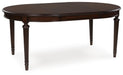 Ashley Furniture Lavinton dining room set with a leaf-shaped table and matching chairs, stylish and modern for elegant dining.
