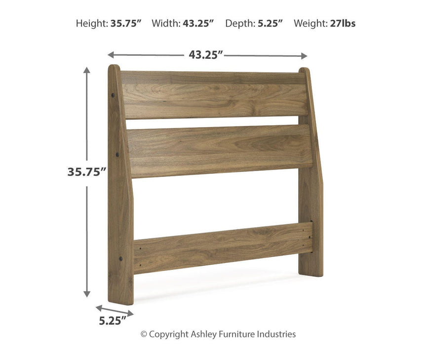Ashley Furniture Deanlow Bed with a sturdy wooden frame and elegant design, perfect for a modern bedroom.