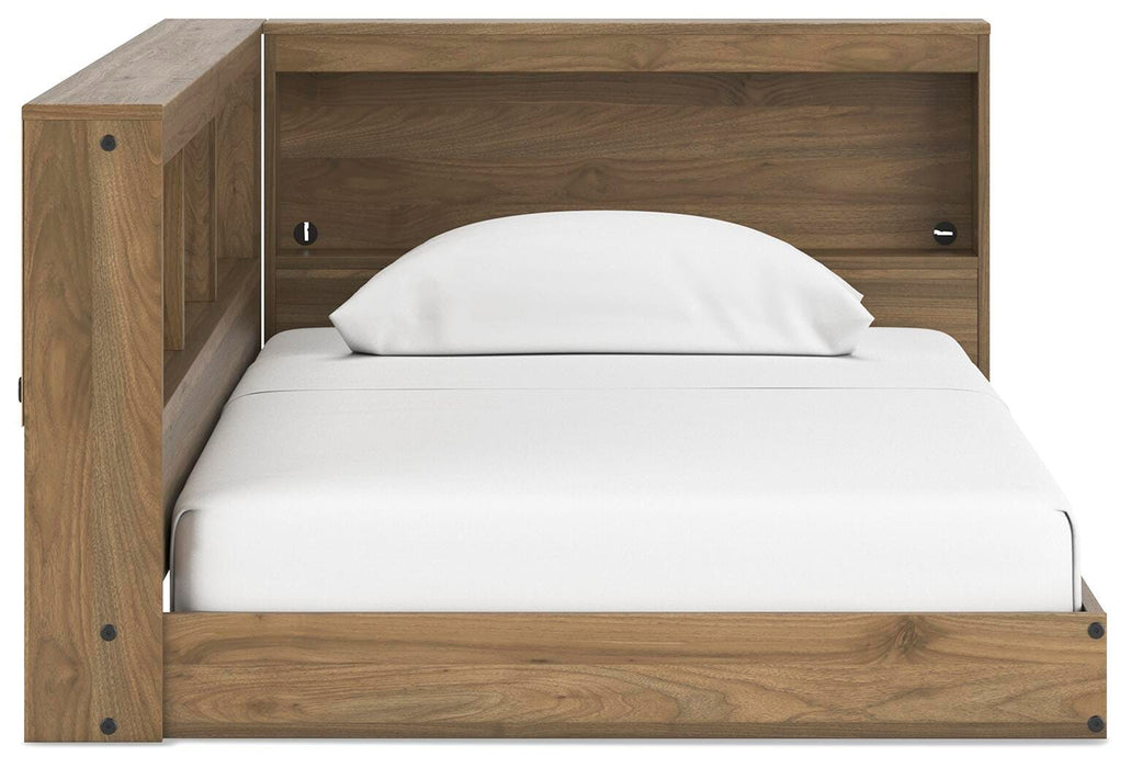 Ashley Furniture Deanlow Bed with a sleek headboard and modern design, shown in a stylish bedroom setting.