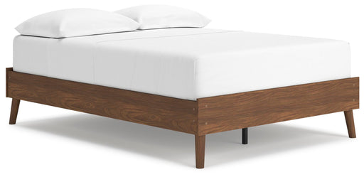 Ashley Furniture Fordmont Bed with a wooden frame and classic design, shown from an angled view in the image.