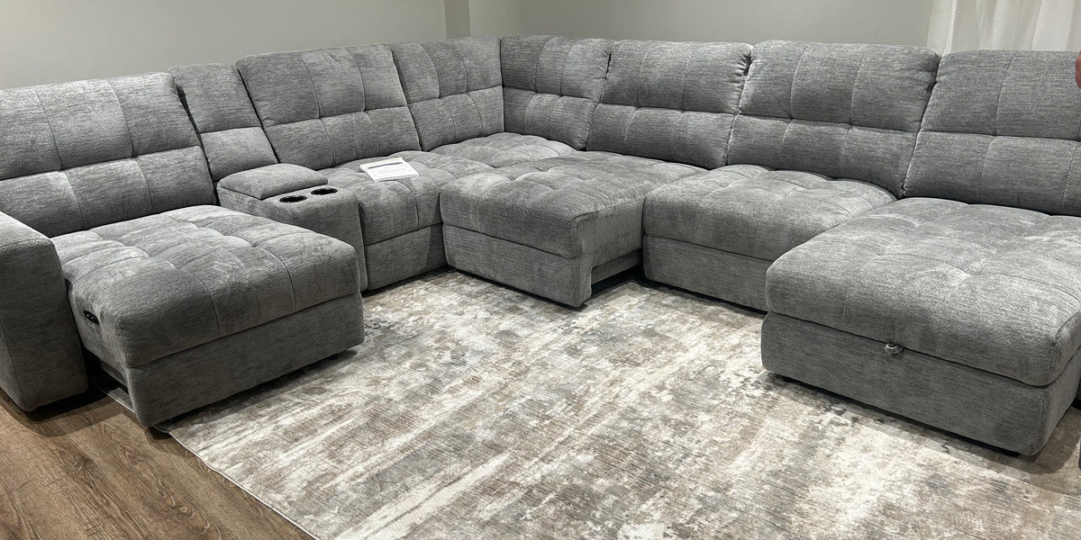 Slider 7pc Power Sliding Chaise Sectional