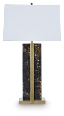 Ashley Furniture Neonish table lamp with a sleek design and colorful illuminated base, perfect for modern home decor.